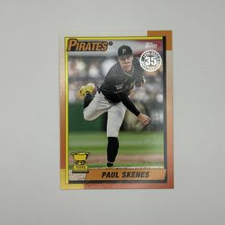 2025 Topps Series 1 1990 35th Anniversary Paul Skenes RC Pirates #T90-63