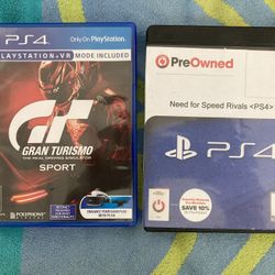 PS4 Racing 2-Pack: Gran Turismo Sport & Need for Speed Rivals