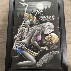 Framed ride or die picture