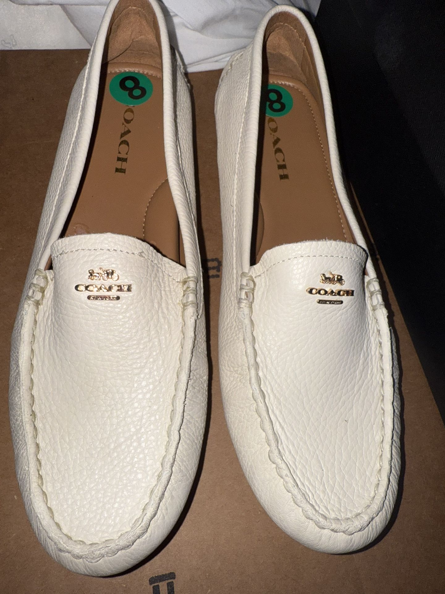 Coach Leather Loafers Size 8