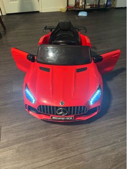 12V Red Amg Mercedes Benz Power Wheel With Parent Remote Control !!