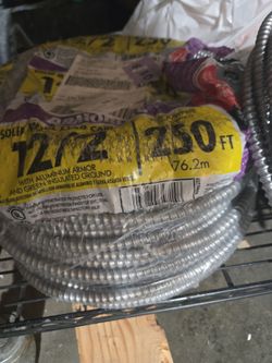 Solid metal clad cable