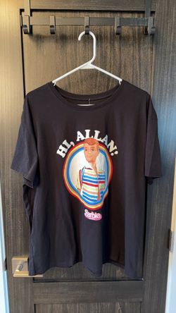 Barbie The Movie Hi, Alan! Graphic T-Shirt Black Womens XXL 0443