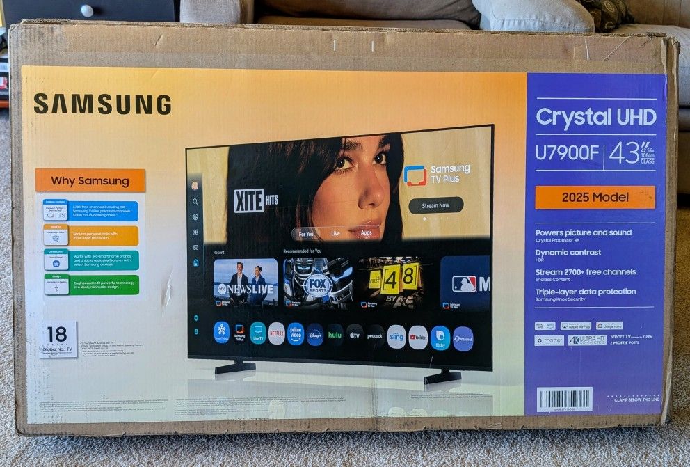 Samsung 43" Crystal UHD TV - *BRAND NEW*