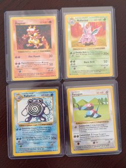🔥 Pokémon Base Set Shadowless Lot 🔥LOT # 4
