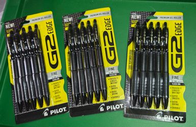 Pilot G2 Edge Black Gel Pens 0.7mm 5-Pack – NEW