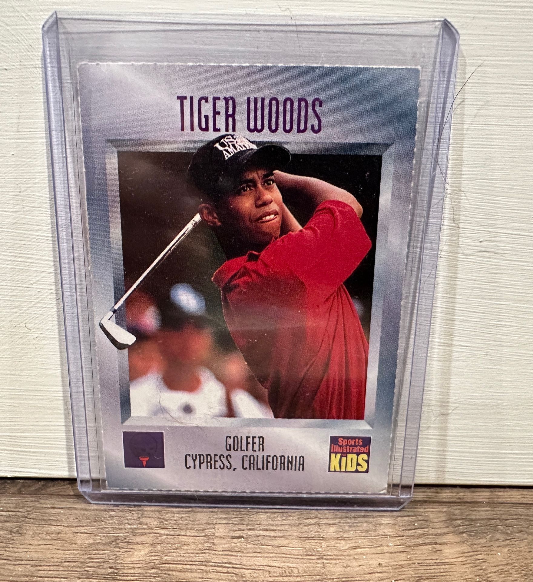 1996 SPORTS ILLUSTRATED FOR KIDS SERIES 2 #536 TIGER WOODS ROOKIE GOLF CARD