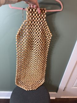 Vintage Wooden Bead Car Seat Cover Driver or Passenger Massage, Cooler Seat