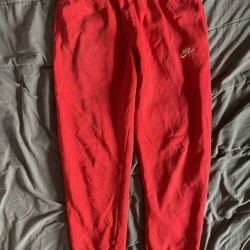 Red Nike Sweatpants 
