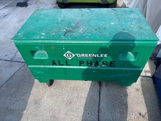 Greenlee Job Site Tool Box on Wheels