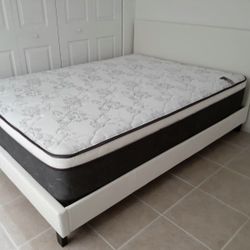 NEW QUEEN PILLOW-TOP MATTRESS AND BOX SPRING - 2PC