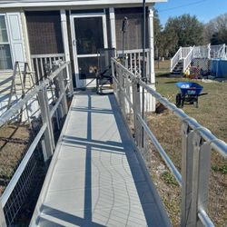 38 Feet Of Handicap Ramp 2 Years Old Aluminum Made Made By All Or Can I Have