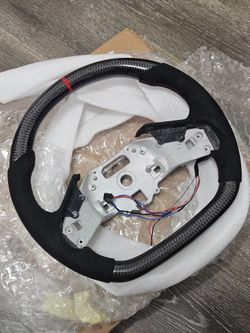 BRAND NEW 2020-2026 Corvette C8 Real Carbon Fiber Steering Wheel W/ Heated Function