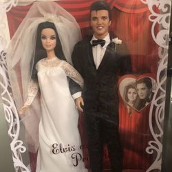 Elvis Presley & Pricilla Wedding Barbie Collection 
