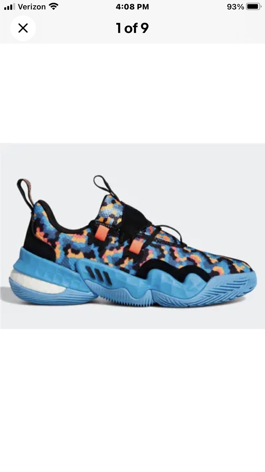 Adidas Trae Young 1 ‘Pixels’ 2022 Black blue Multi GY0289