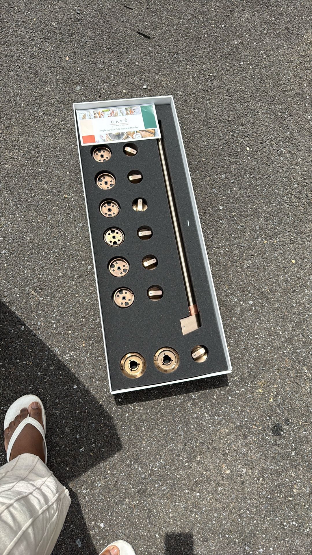 Brand  New GE CAFE Stove Hardware Kit In Brushed Bronze