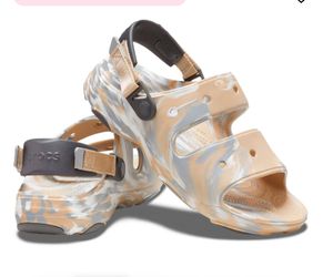 New Crocs All-terrain Marbled Camo Sandal Men's Size 9