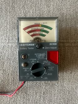Sears Craftsman Nos Rare Battery Tester 82308 1.5v To 22.5v Batteries