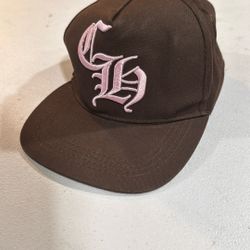CHROME HEARTS CH BASEBALL Trucker Cap ( Brown / Pink)