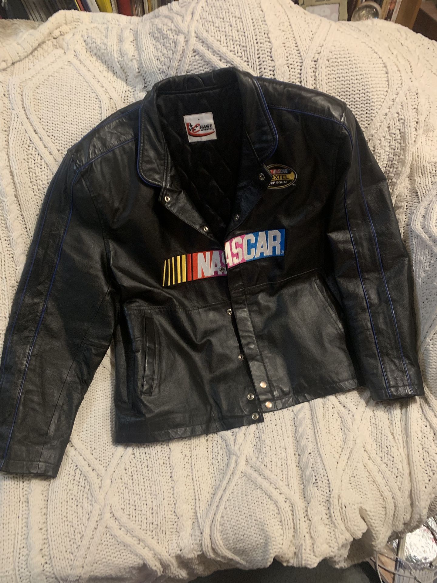 Vintage Leather NASCAR Jacket