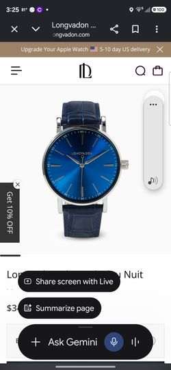 Blue Longvadon Watch