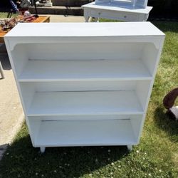 White Wooden Bookshelf 