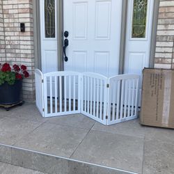 wooden gate (24” H x 20” L each panel)-2 boxes available @$45 each