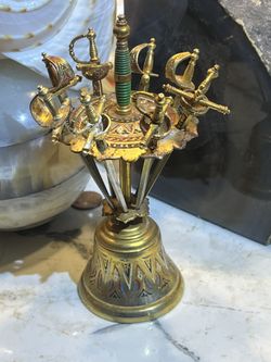 Antique European “Toledo Spain” Appetizer Sword Picks