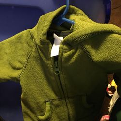 6-12 Months Jacket Zipper Down The From Color Green On Sale For 2.00