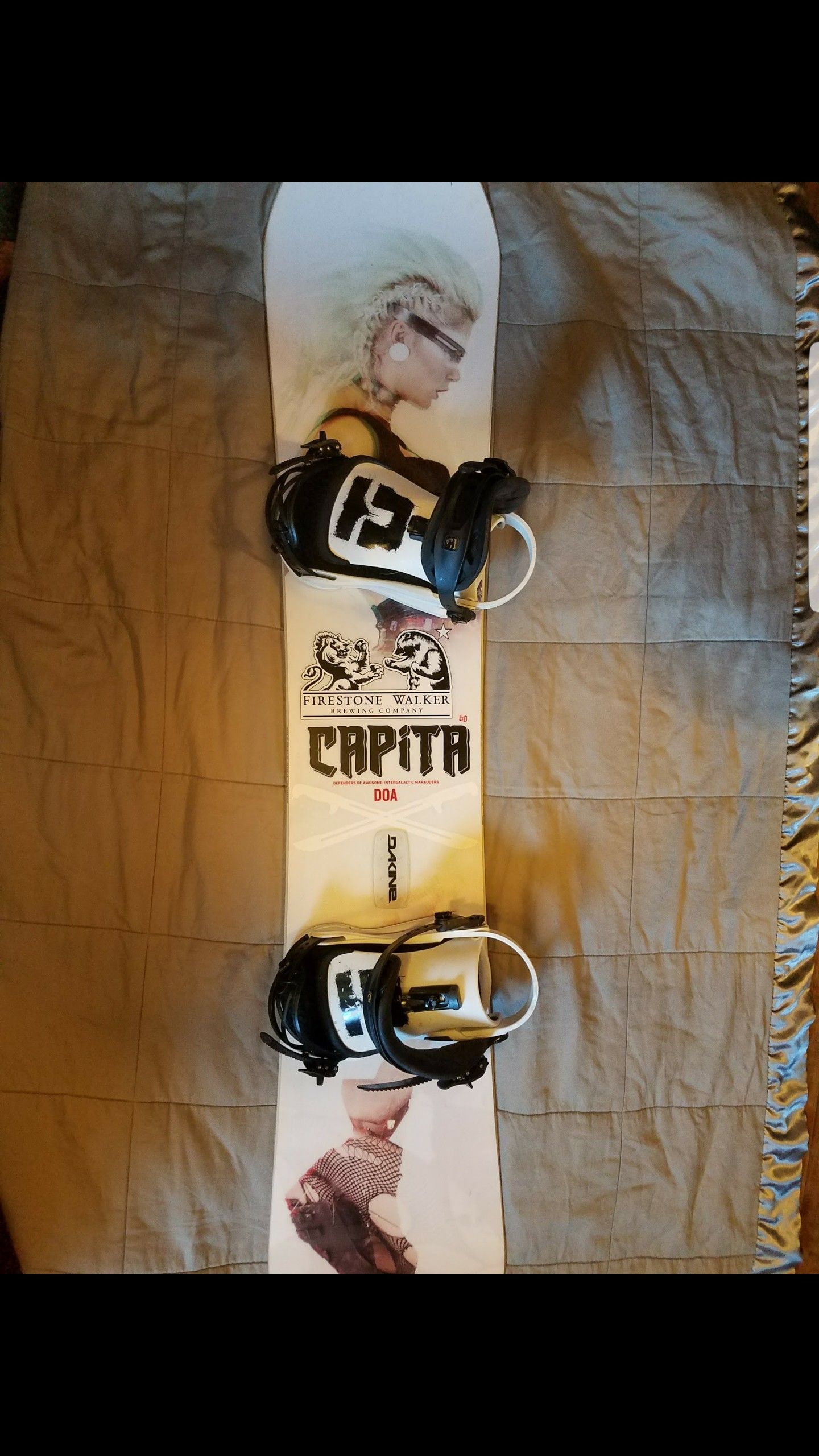 2017 Capita DOA Snowboard and Union Superpro Bindings