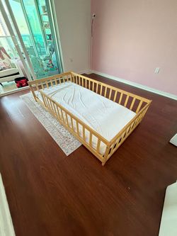 Montessori Floor Bed Frame + Mattress