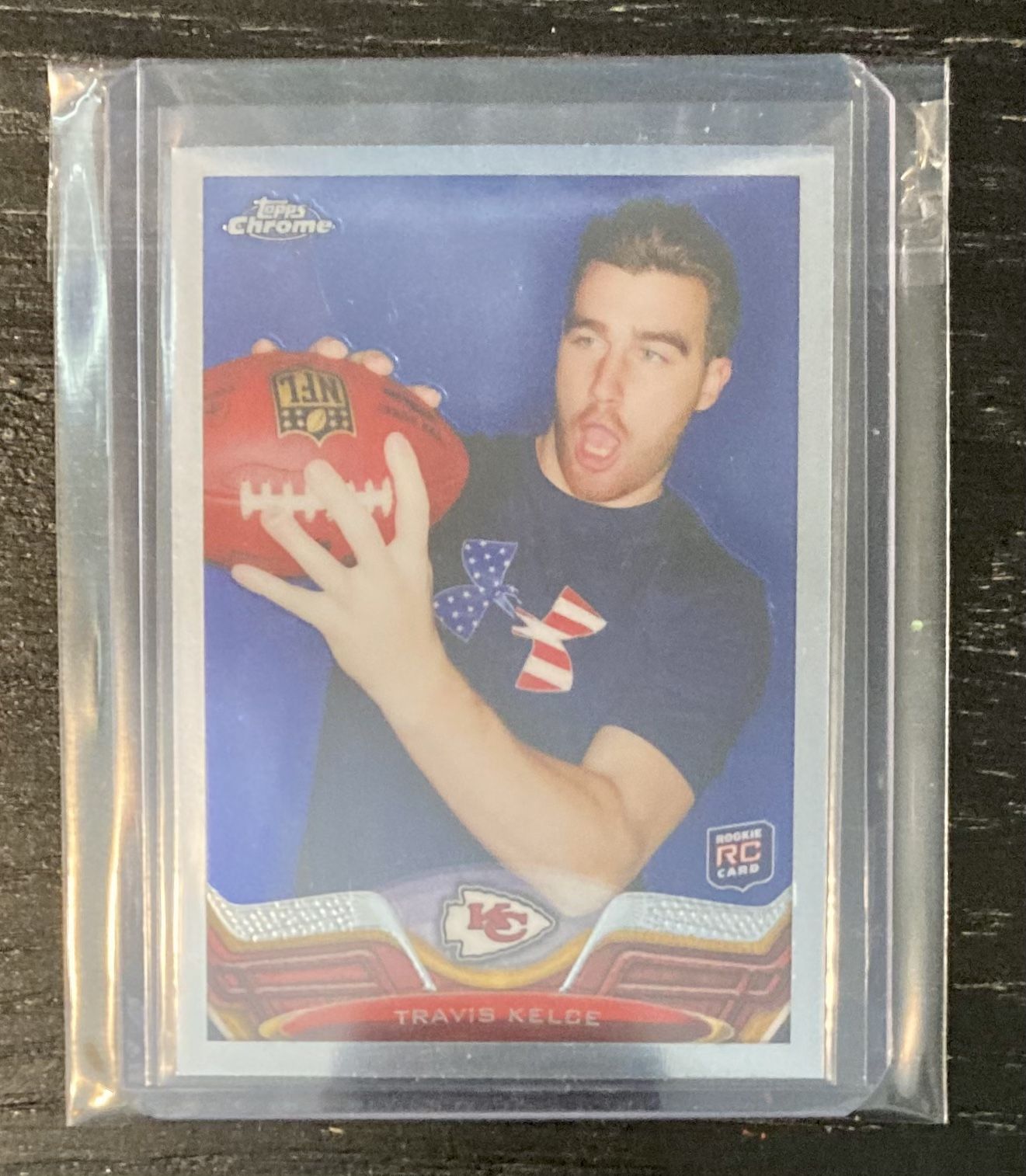 2013 Topps Chrome Travis Kelce ROOKIE RC #118 KC Kansas City Chiefs NFL Football Trading Card - MINT Condition!