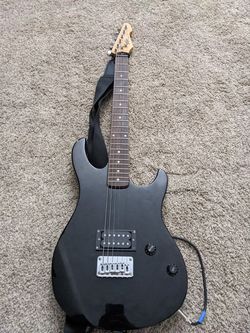 Electric guitar and amp