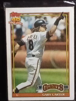 1991 Topps Top 40 Years Baseball San Diego Giants Gary Carter.