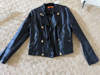 Black Faux Leather Joe Fresh Jacket