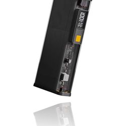 21700mAh 22.5W Portable Power Bank, Transparent Design, Intelligent Screen, 2 USB A, USB C Fast Charging & Lightning, Compact External Battery Pack wi