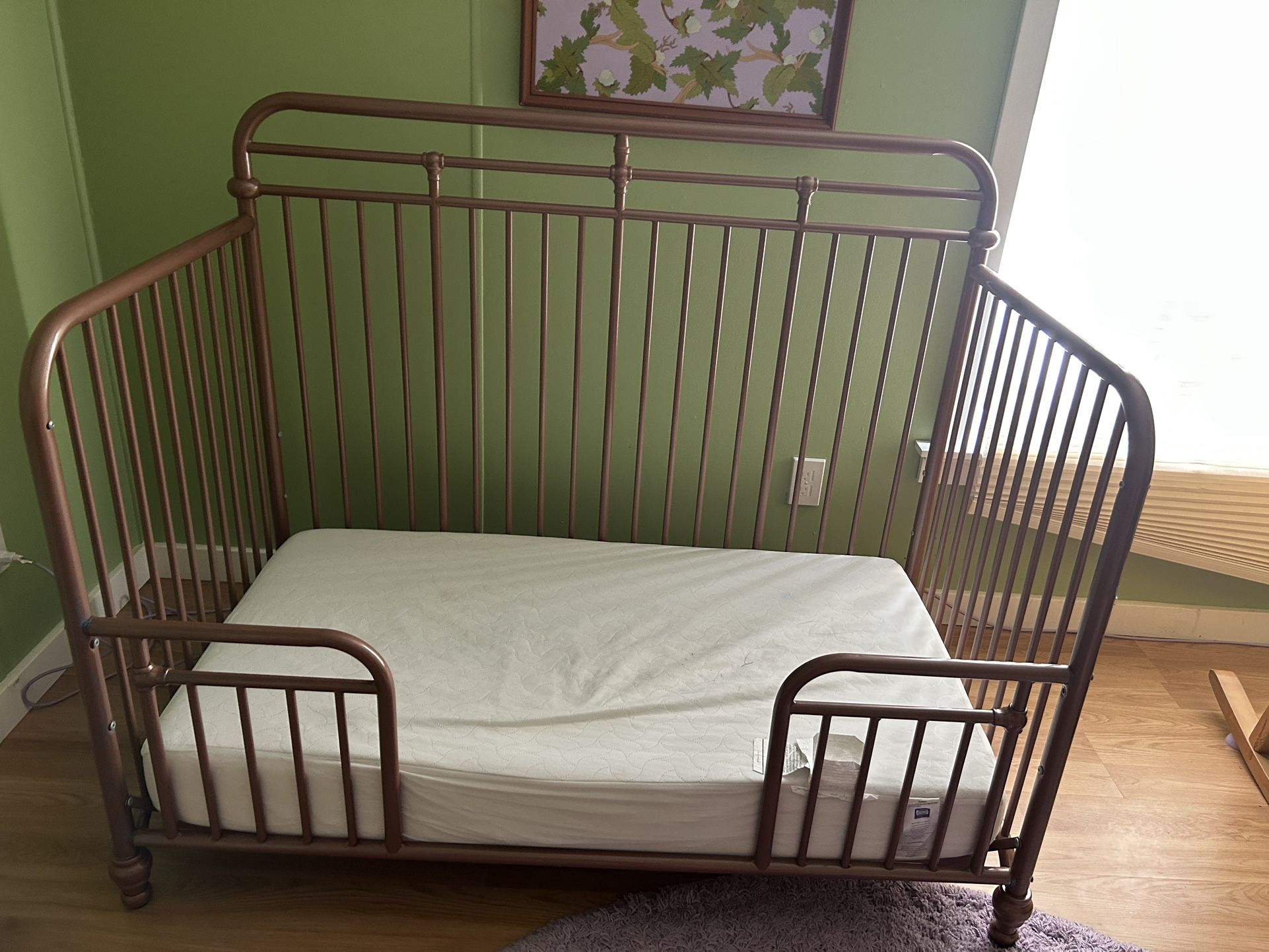 Baby Crib / Toddler Bed Rose Gold