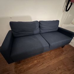 Blue Square Arm Sofa