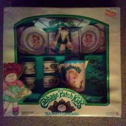 Cabbage Patch Kids Play Tea Party Set (Complete 32 Pieces-In Box) Rare 1984 Vintage