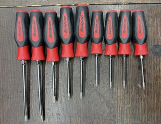 Snap On SGDTX90BR 9 pc TORX Instinct Soft Grip Screwdriver Set