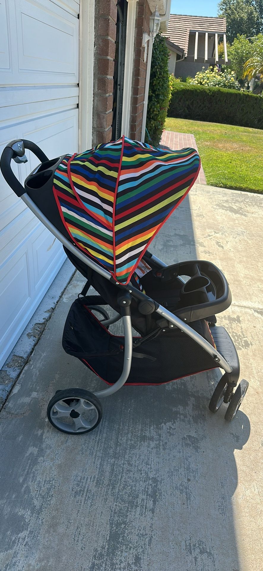 Beautiful Rainbow Colored Stroller