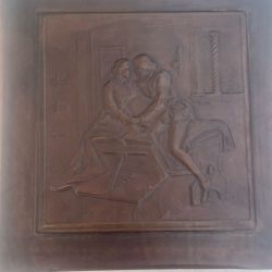 Abelard and Heloise Vintage Faux Tooled Leather Photo album Scrape Book