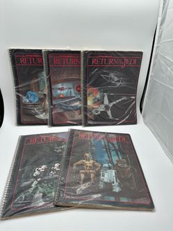Star Wars Return of the Jedi Notebook Folders and Pens