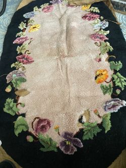 Unfinished Hand Tied Wool Rug