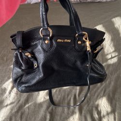Preowned MIU MIU Leather Handbag 2 Way