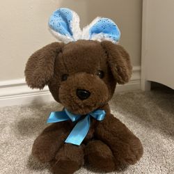 Hug Me Brown Puppy Dog Plush In Bunny Ears Walgreens Sitting Soft Stuffed Animal