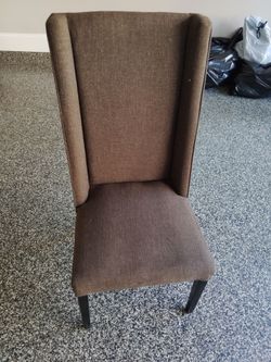 Two Brown upholstered chairs