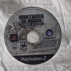 Brothers In Arms Earned In Blood Playstation 2 (Ubisoft, 2005) Game Disc Only