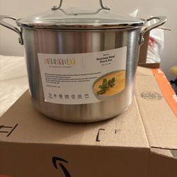 2 New Stainless Steel Pots 
