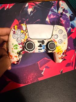 PS5 DualSense Controller with Splatter Skin
